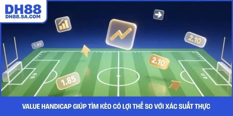 Value handicap giúp tìm kèo có lợi thế so với xác suất thực